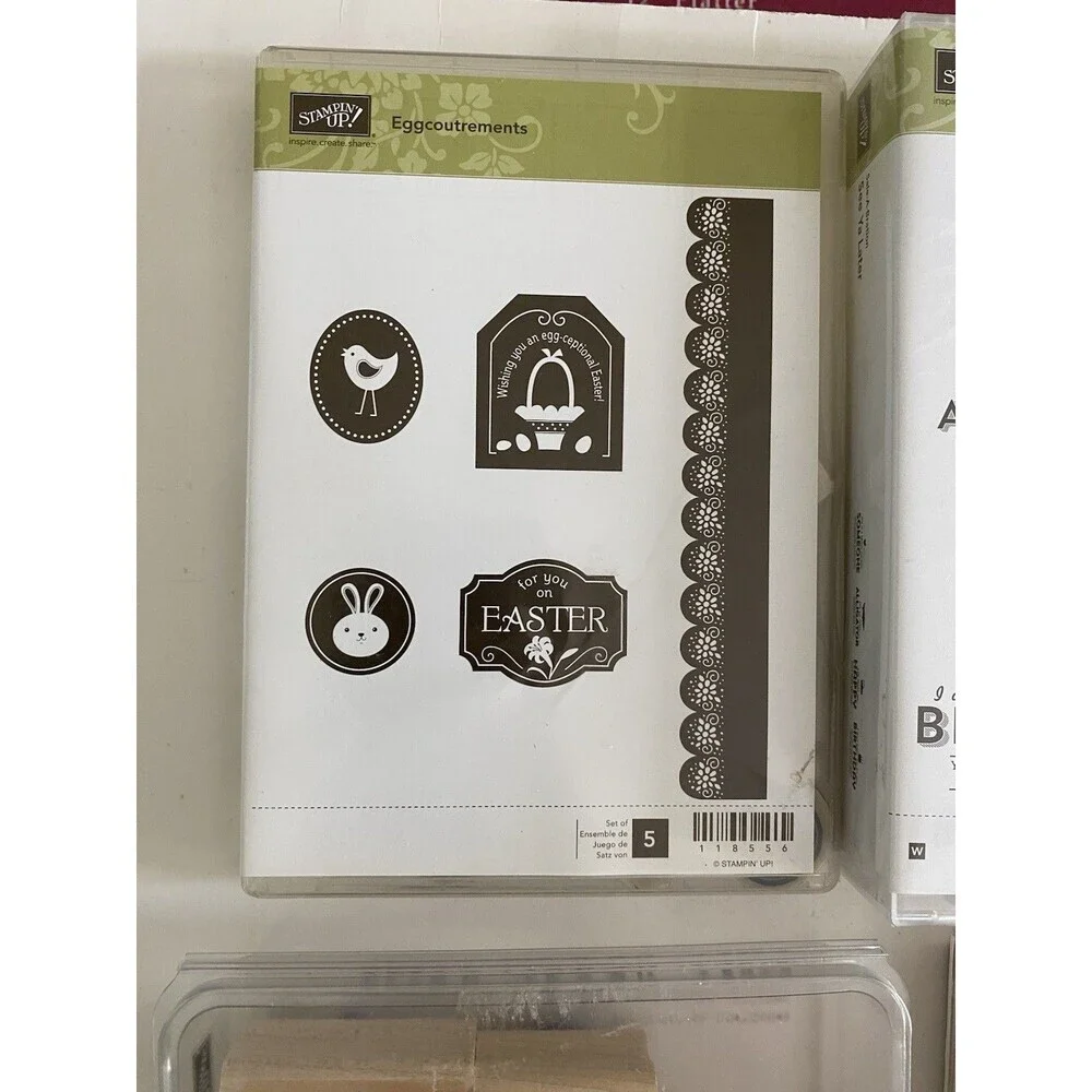 STAMPIN' UP! MIXED lot of Discontinued Mounted Rubber Stamps Vintage 2000’s
